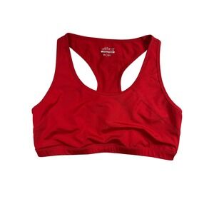 BCG Red Athletic Racerback Low Support Sports Bra XL